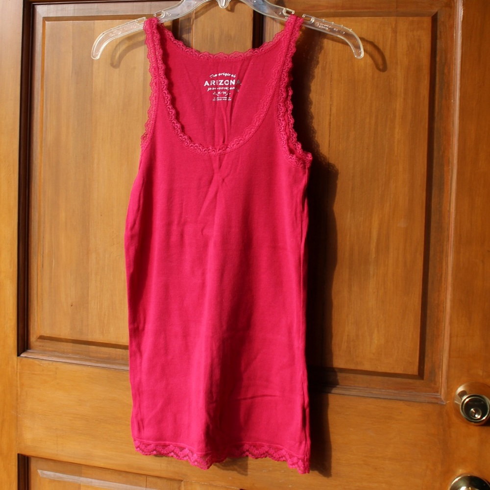Lace trim tank
